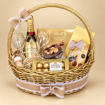 Gold Ribbon Basket
