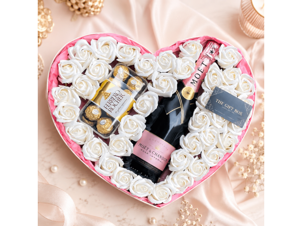 Luxury Rose Moet Box