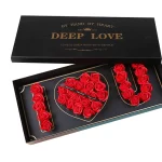 Кутия с рози I LOVE YOU