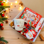 Подаръчен комплект с коледна рамка