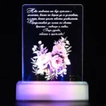Подаръчен комплект 3D - LED лампа с послание - Image 3
