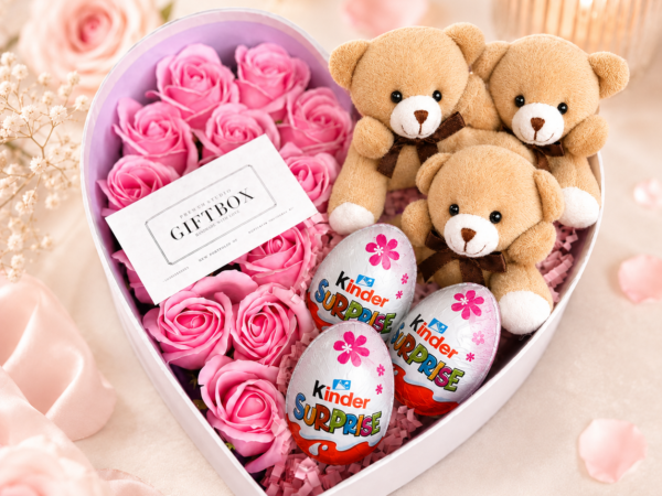 Pink Teddy Bear Box