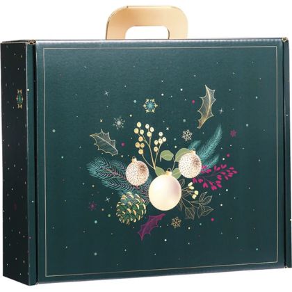 Коледна правоъгълна кутия тип "куфарче"