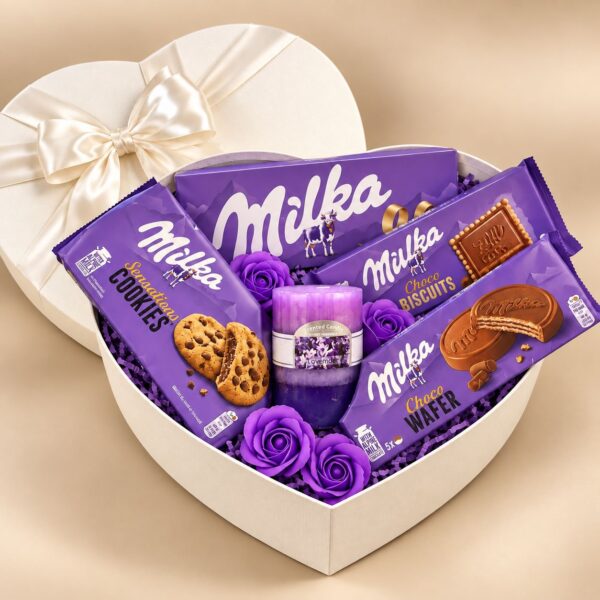 Подаръчна кутия с Milka „Лилава нежност“